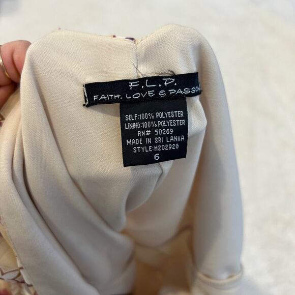 Faith Love Passion Womens Purple Floral Dress Sz 6 Y2K Whimsigoth Cottage Core - Picture 5 of 7